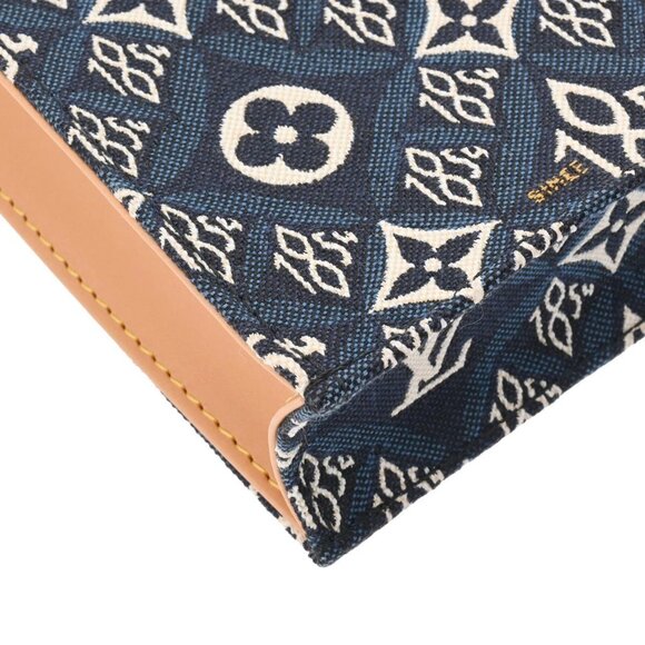 LOUIS VUITTON Monogram Petite Sac Plat Since1854 2WAY blue - Picture 8 of 16